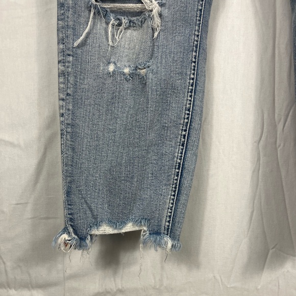 Silver Aiko Slim Crop Light Wash Sz 33 - Picture 9 of 12